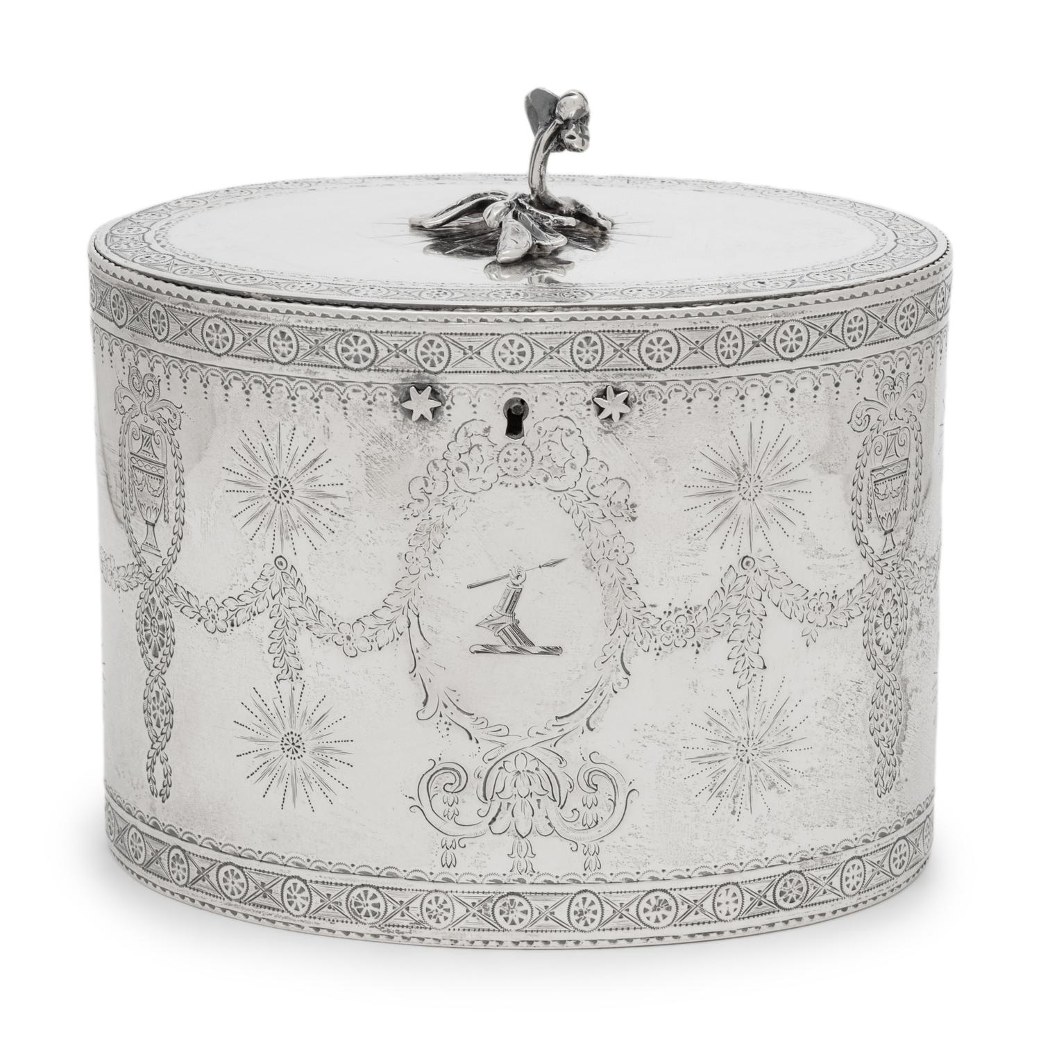 A George III Silver Tea Caddy