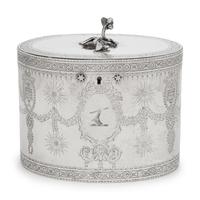 A George III Silver Tea Caddy