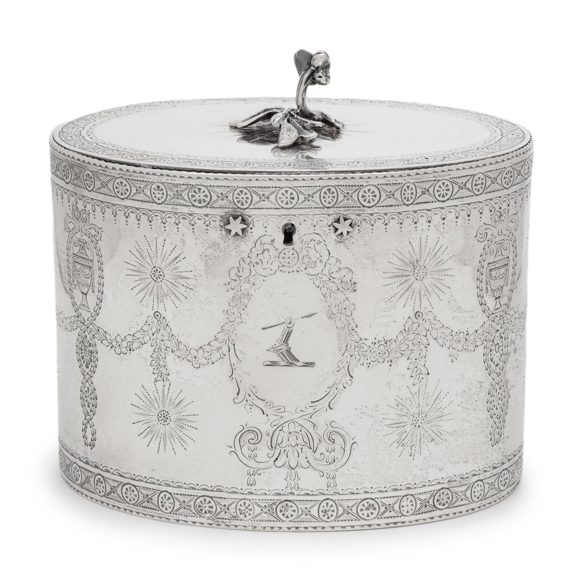 A George III Silver Tea Caddy