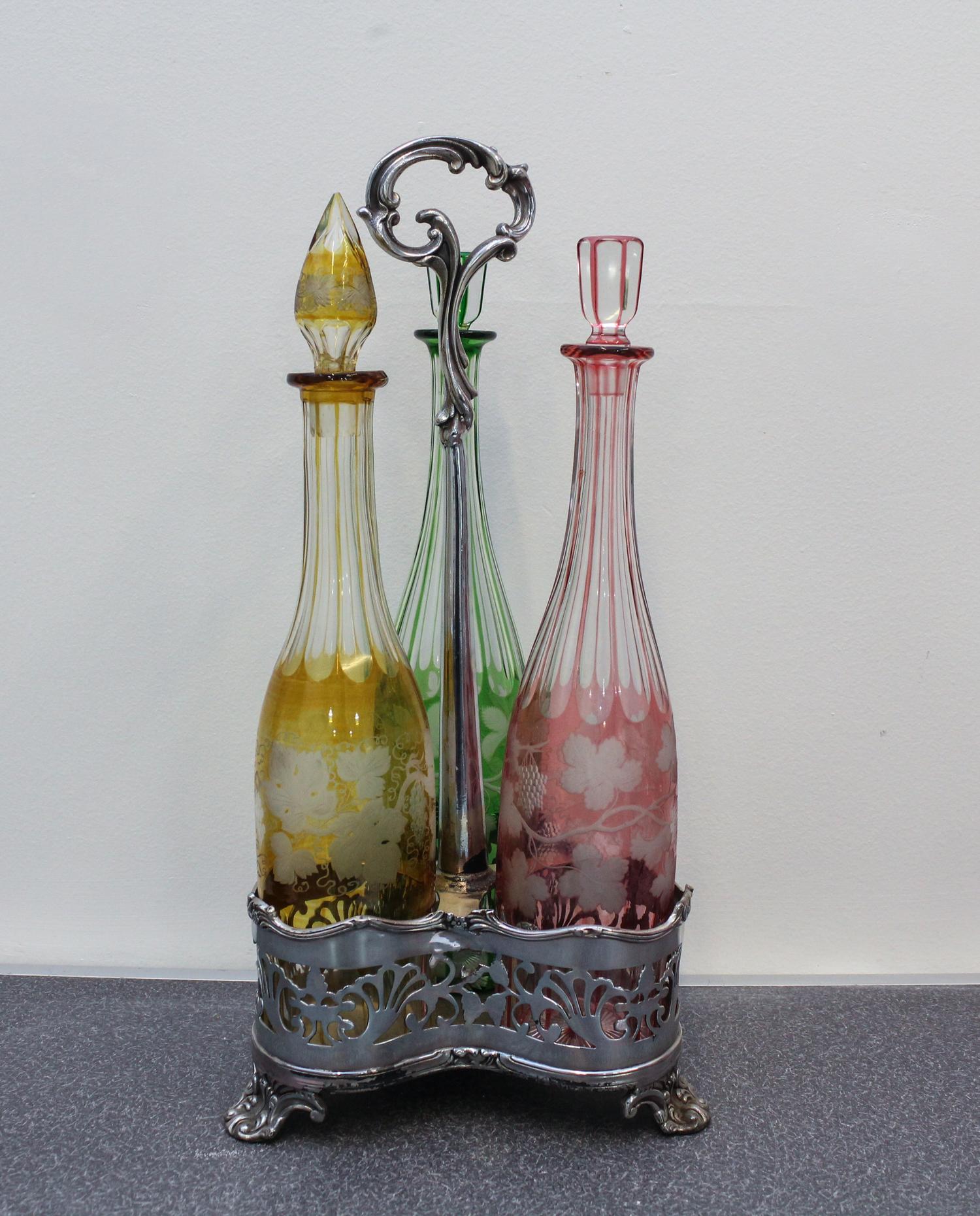 A Silver-Plate Sherry Standard Height of 17 1/4 inches.