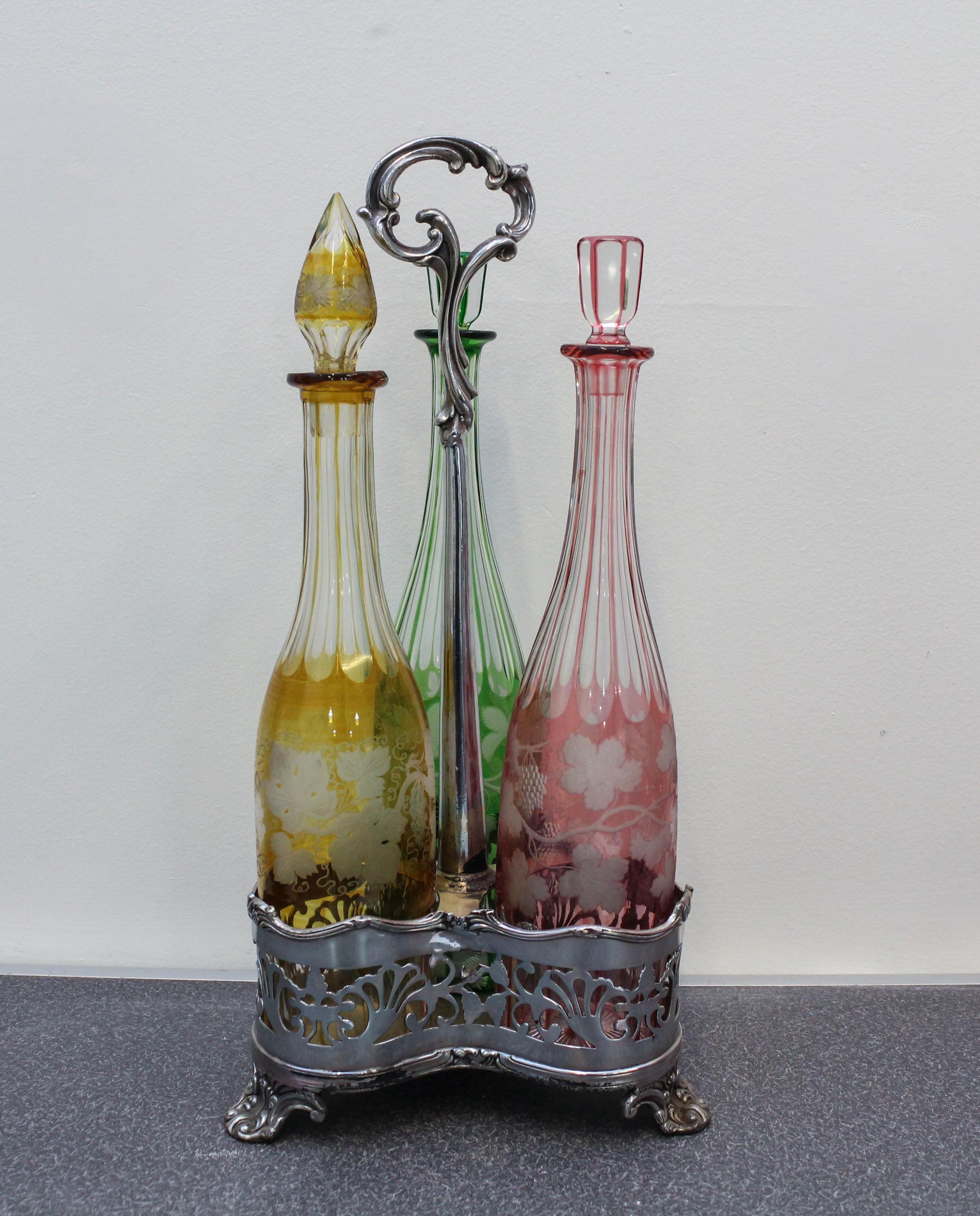 A Silver-Plate Sherry Standard Height of 17 1/4 inches.