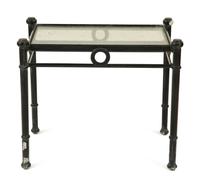 A Group of Neoclassical Style Painted Aluminum Garden Furniture — 20th Century