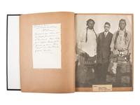 [NATIVE AMERICANS]. Album of 18 photographs of Blackfeet Chiefs, incl. Two Guns White Calf.