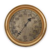 An Ashcroft Mfg. Co. Brass Cased Locomotive Pressure Gauge
