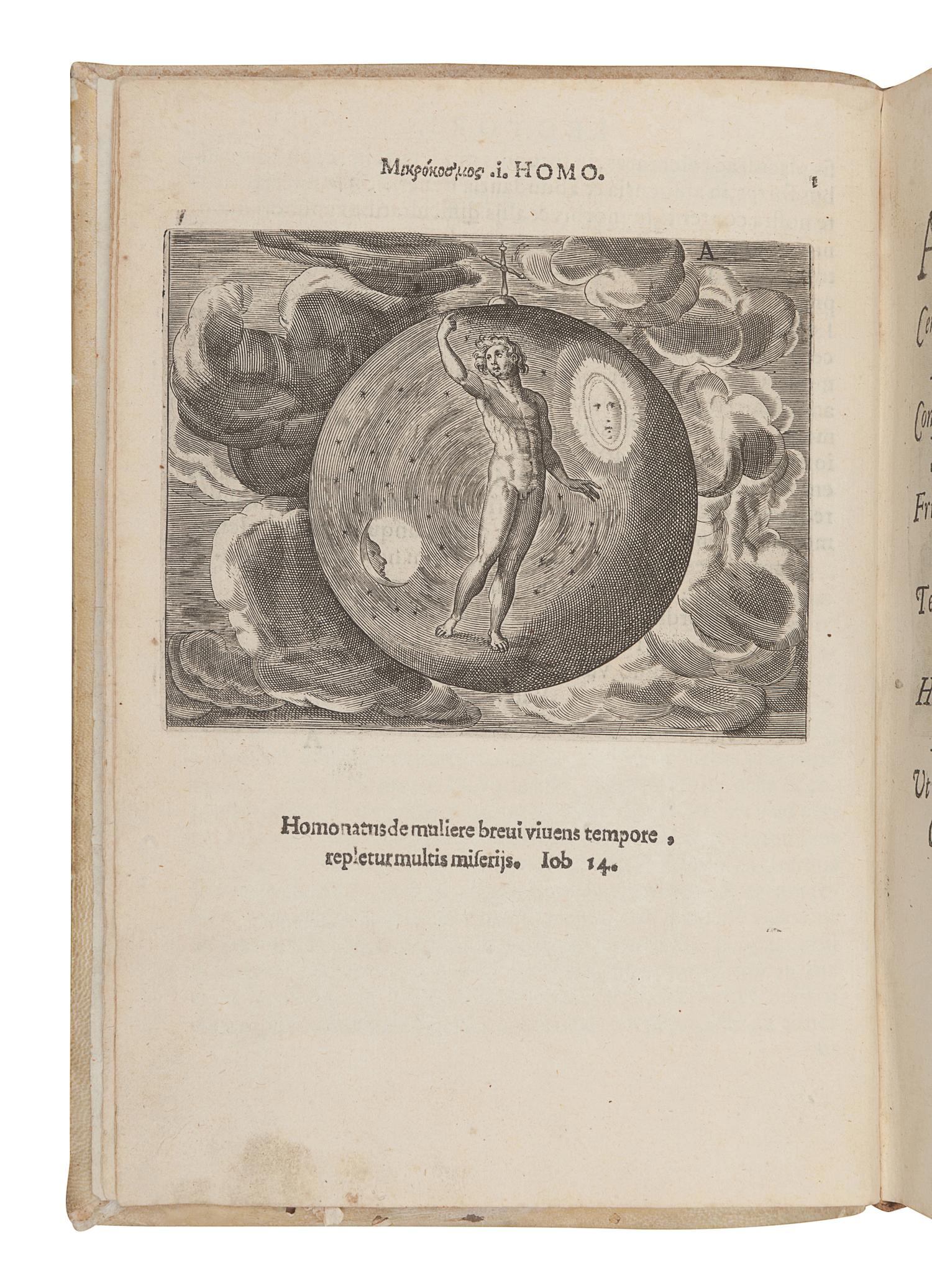 HAECHT GOIDTSENHOVEN, Laurens van (1527-1603). Mikrokosmos. Parvus Mundus . Antwerp: Gerard de Jode, 1584.