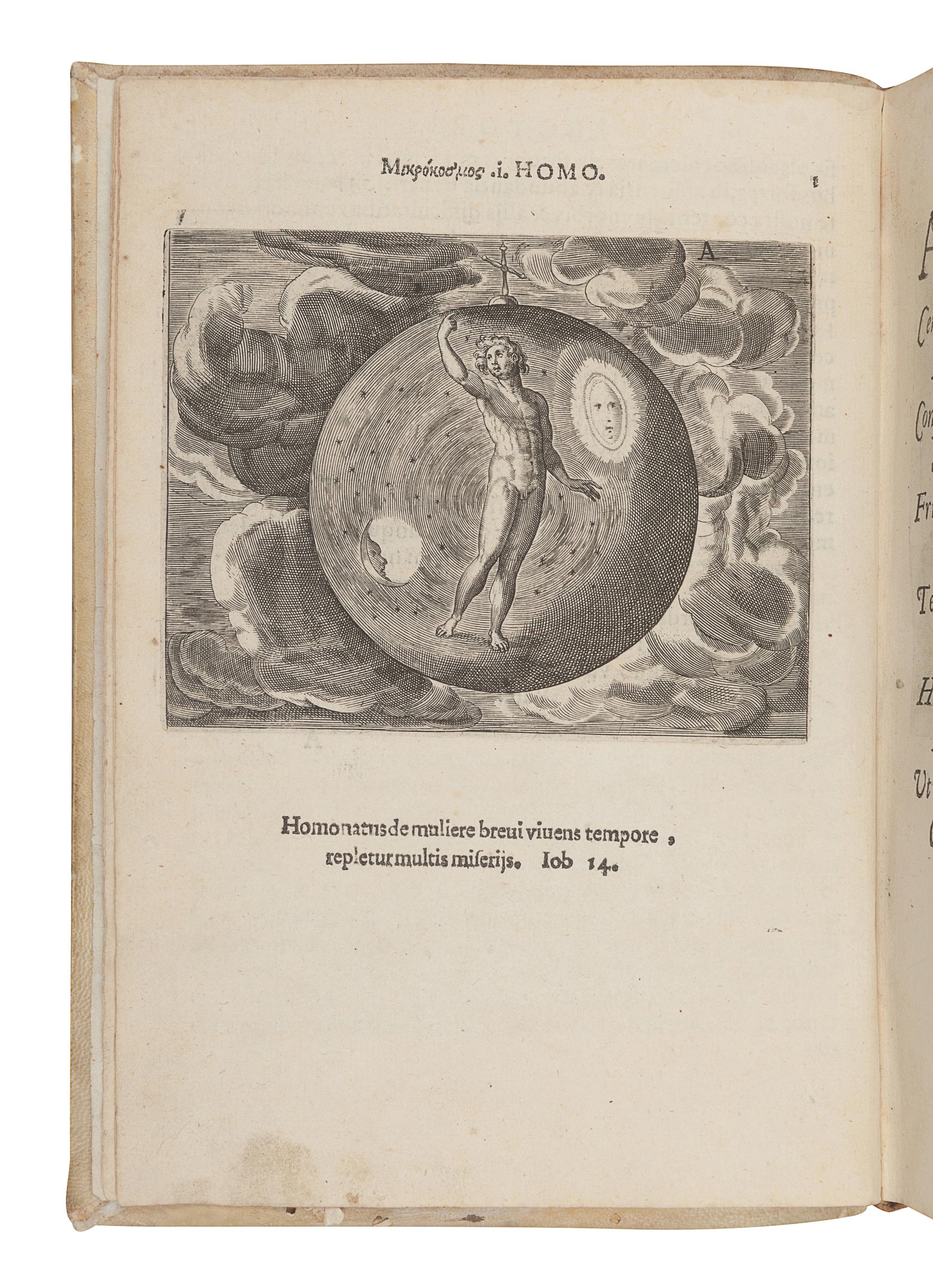HAECHT GOIDTSENHOVEN, Laurens van (1527-1603). Mikrokosmos. Parvus Mundus . Antwerp: Gerard de Jode, 1584.