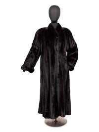 Unlabeled Mink Fur Coat, 1980-2000s