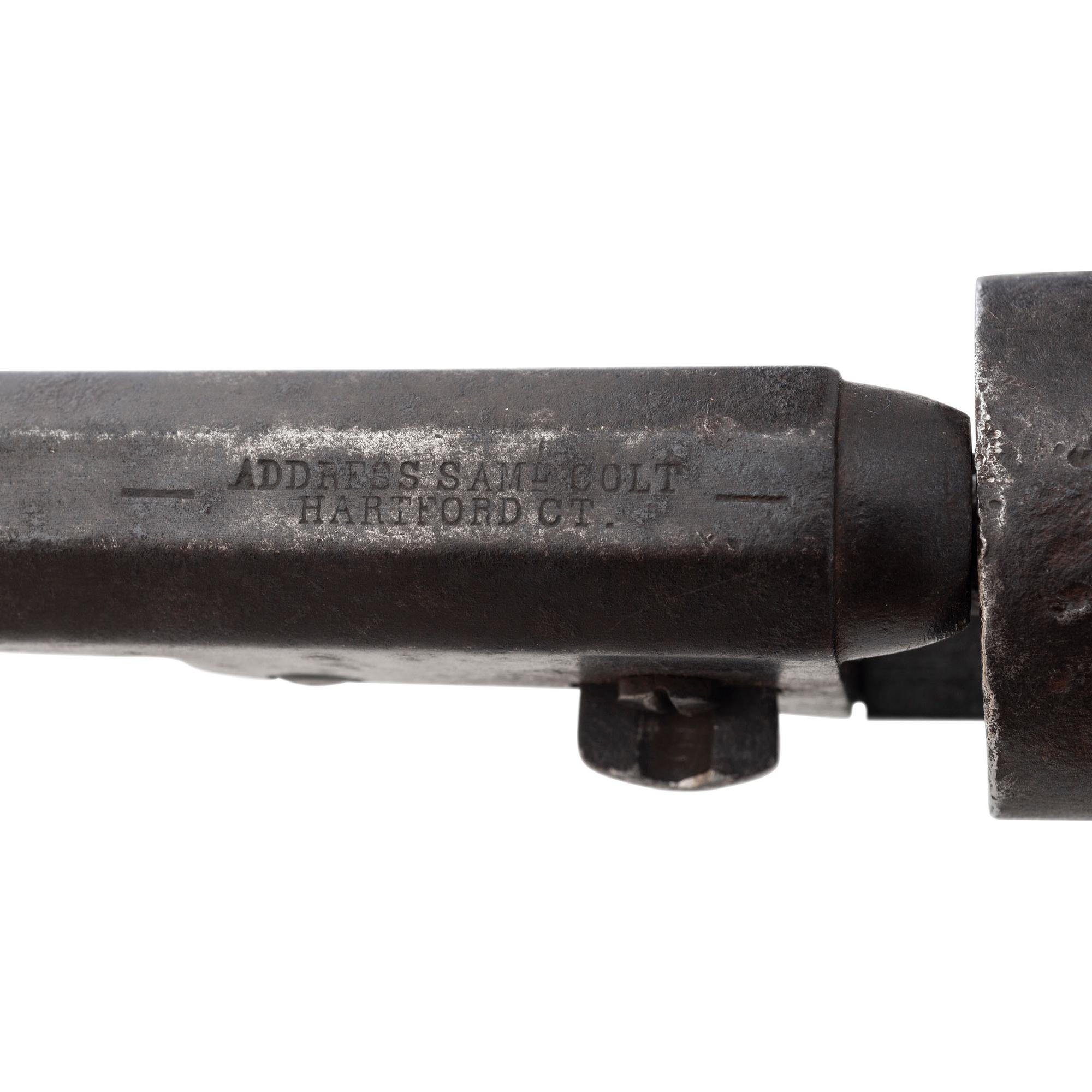 Colt Model 1849 Pocket Revolver Presented to Private John Peddie Wounded at Cold Harbor