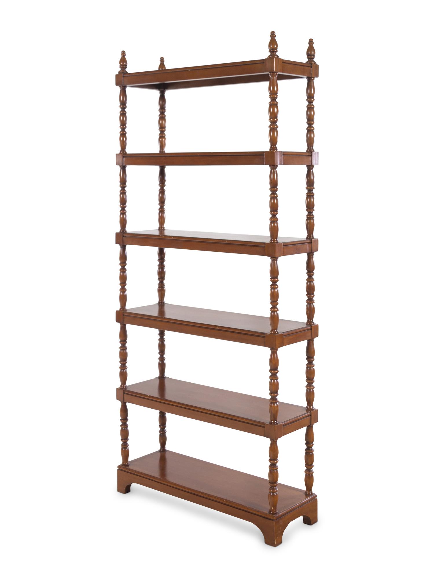 A Regency Style Walnut Étagère