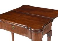 A George III Mahogany Three-Fold Flip-Top Table