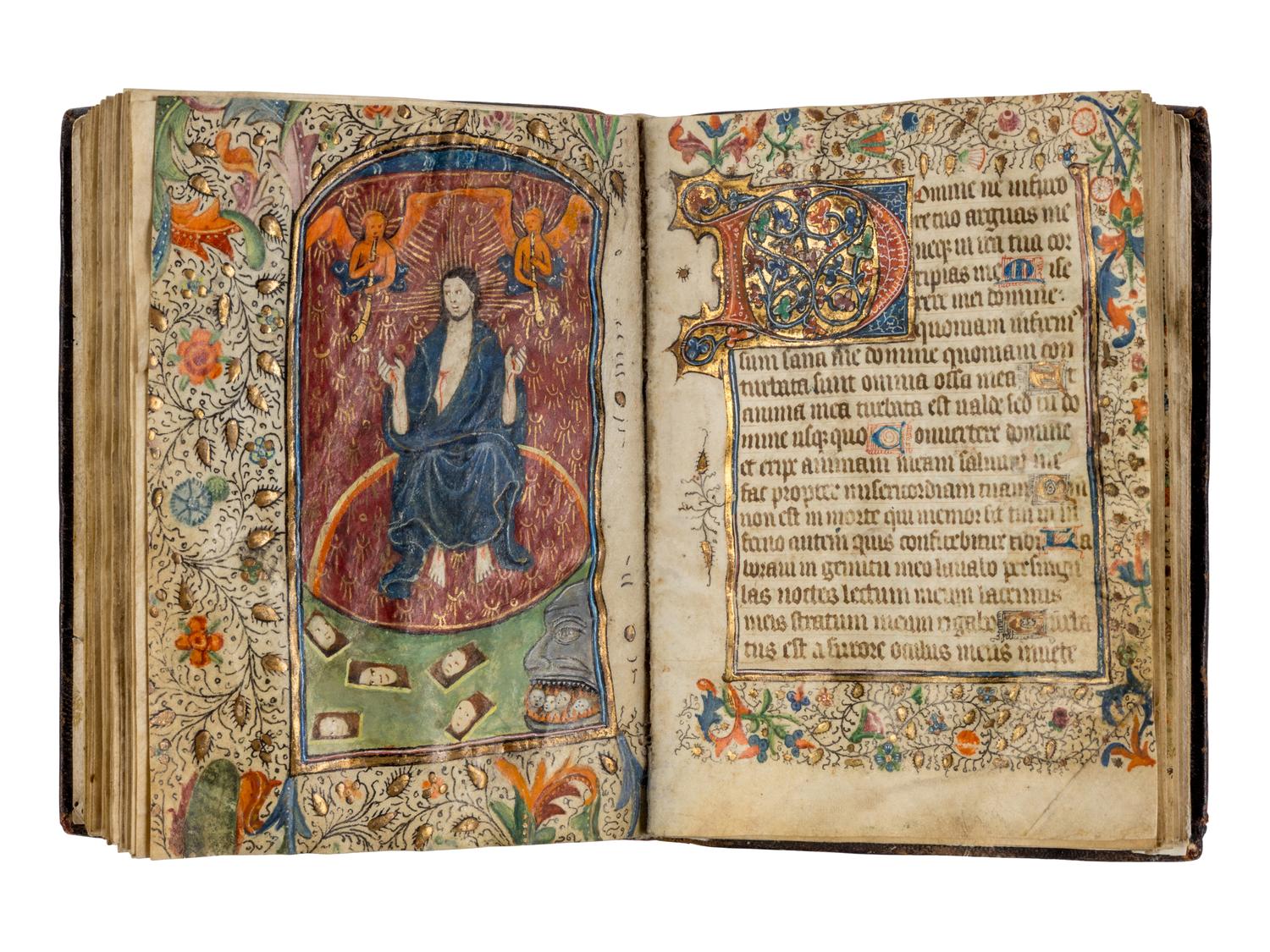 MASTERS OF THE GOLD SCROLLS (active Bruges, c. 1415-1450) Book of Hours, Use of Rome, in Latin and French, illuminated manuscript on parchment [Southern Netherlands, probably Bruges, c. 1420–1430]