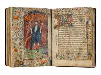 MASTERS OF THE GOLD SCROLLS (active Bruges, c. 1415-1450) Book of Hours, Use of Rome, in Latin and French, illuminated manuscript on parchment [Southern Netherlands, probably Bruges, c. 1420–1430]