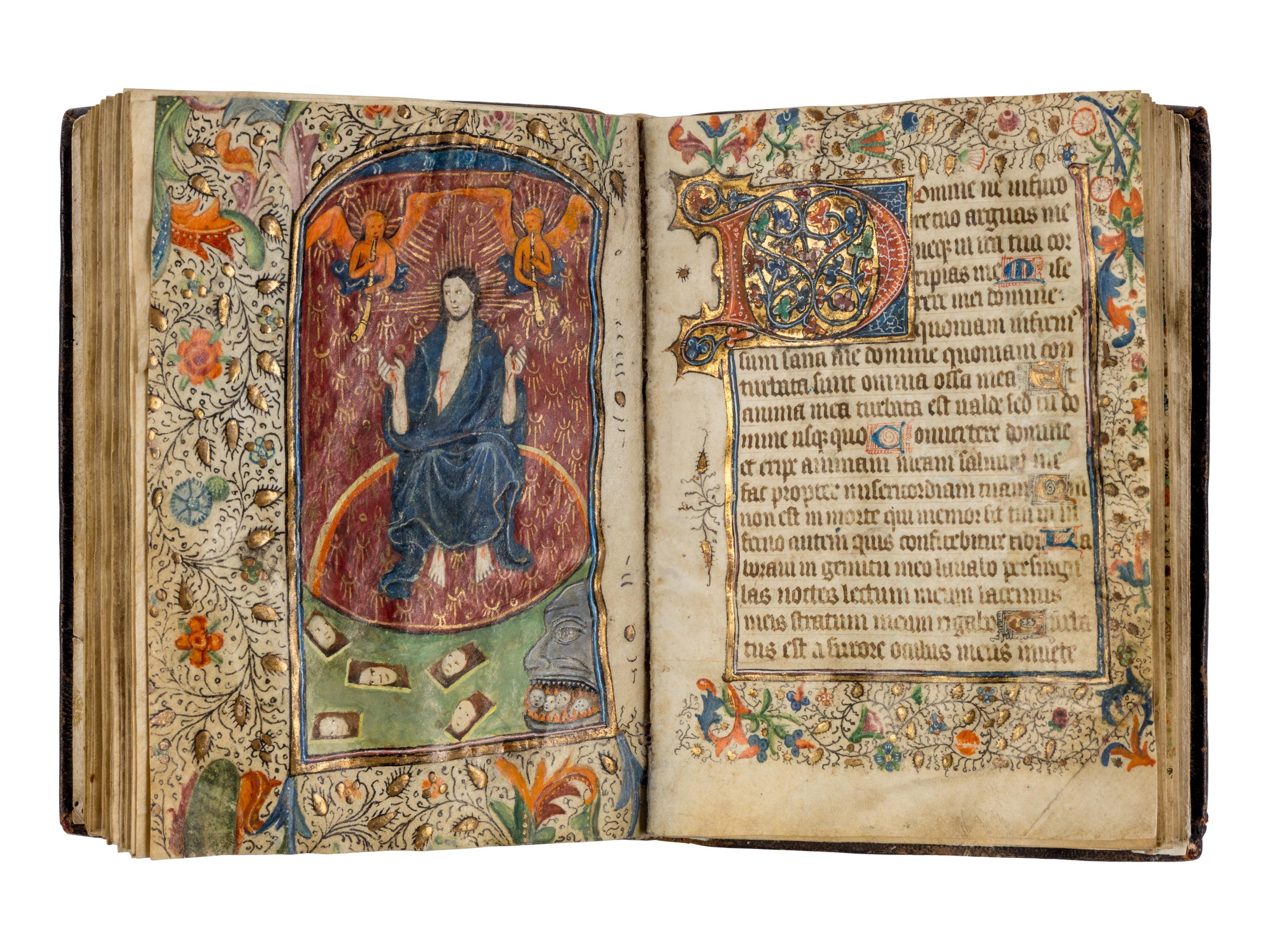 MASTERS OF THE GOLD SCROLLS (active Bruges, c. 1415-1450) Book of Hours, Use of Rome, in Latin and French, illuminated manuscript on parchment [Southern Netherlands, probably Bruges, c. 1420–1430]