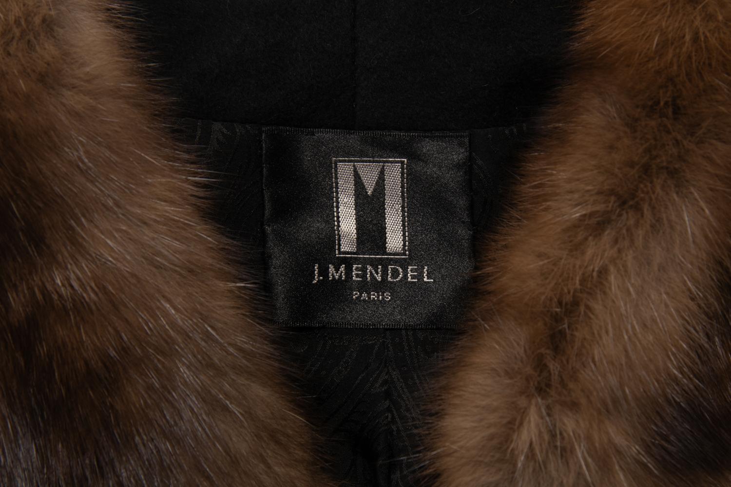 J. Mendel Wool Jacket with Sable Fur Trim