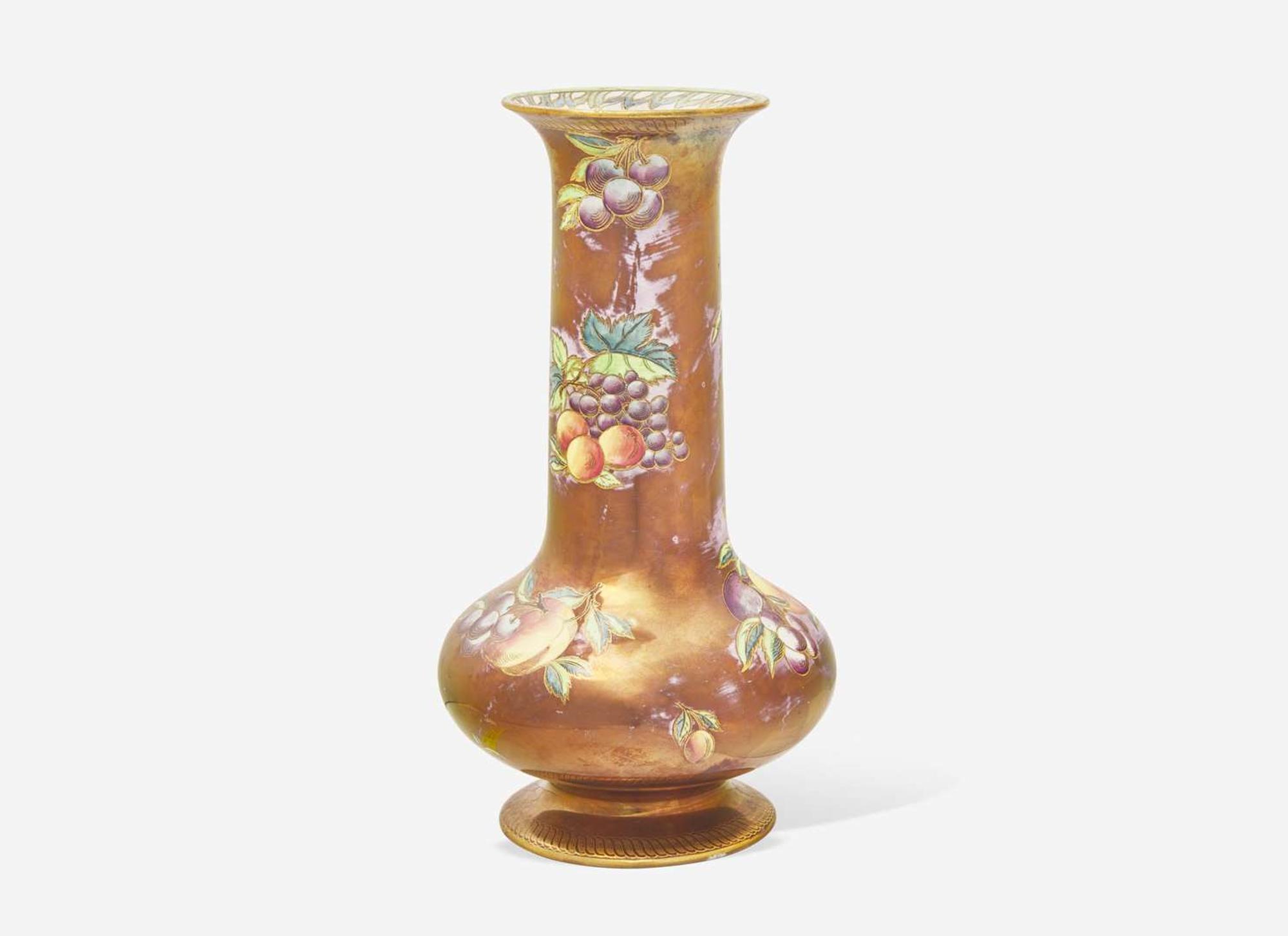 A Wedgwood Bronze Fruit Lustre Vase, UK, circa 1915