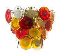 Vistosi, MURANO, ITALY, 1960s, a cascading chandelier