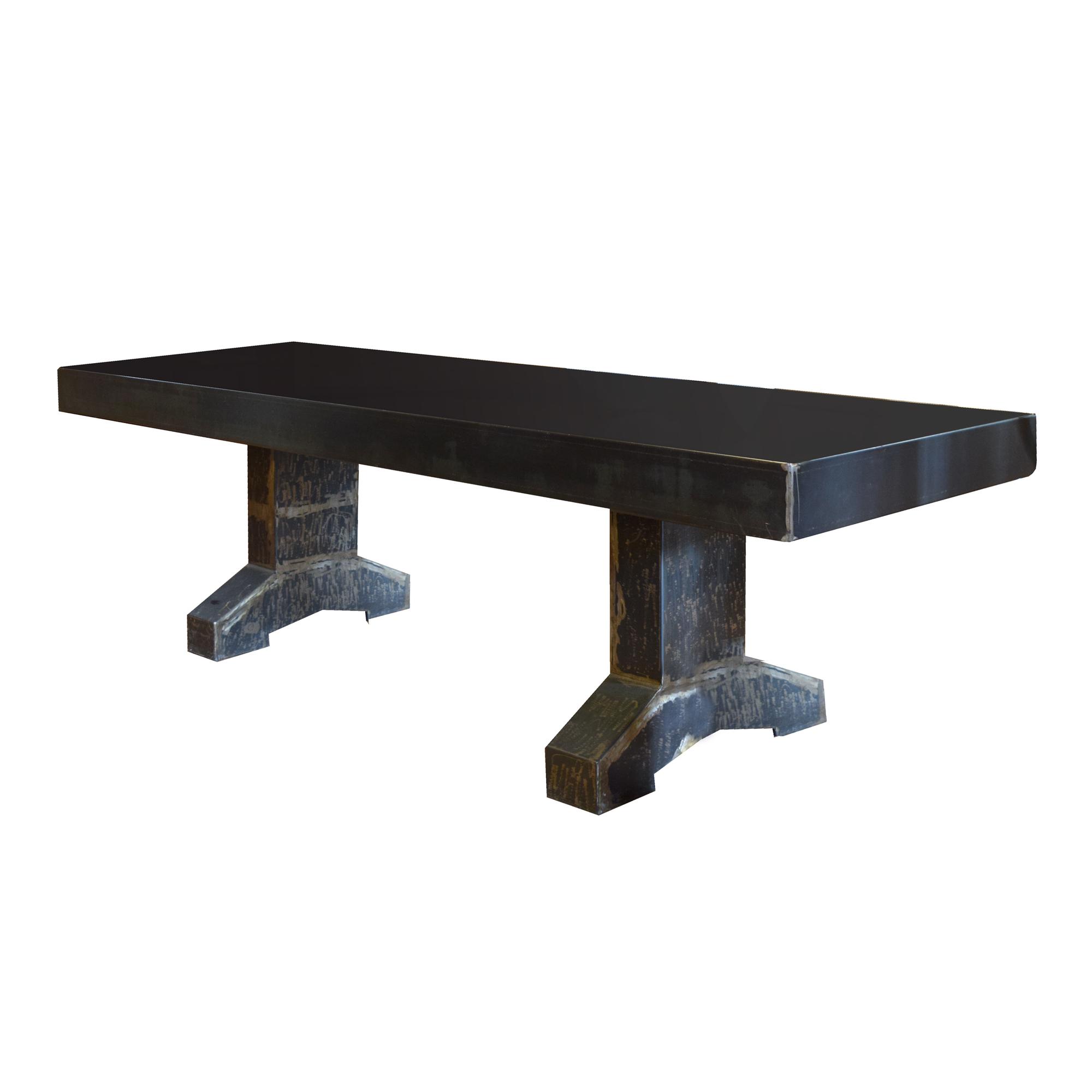 An Industrial Iron Table 106" W X 37.5" D X 31" H — Argentina, Circa 1960