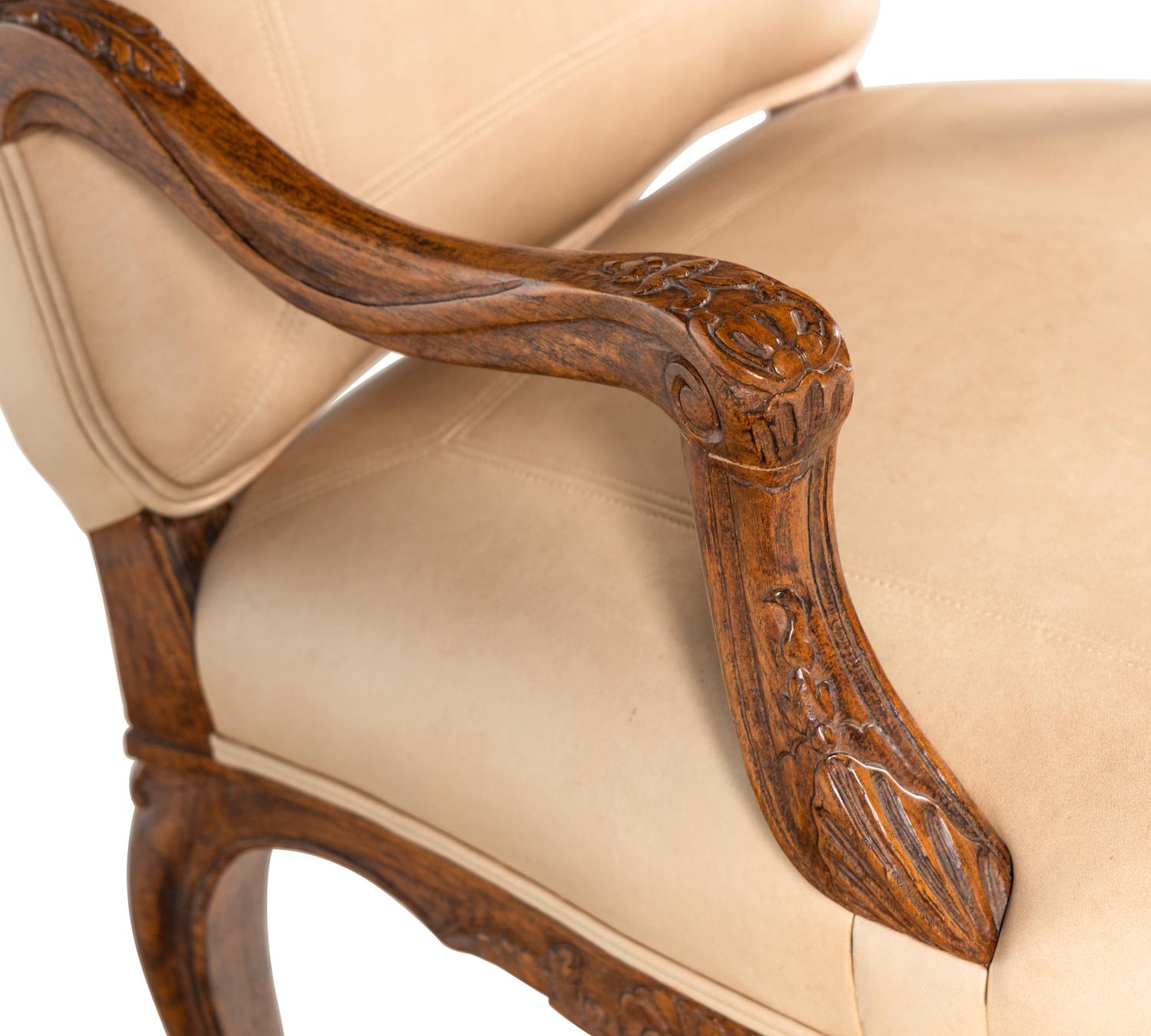 A Regence Style Walnut Armchair