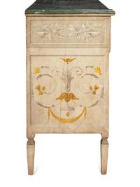 A Matched Pair of Italian Painted Bedside Tables