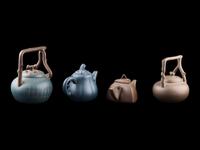 Four Chinese Yixing Ware Teapots