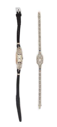 A Collection of Gold, Diamond and Synthetic Sapphire Jewelry, 12.60 dwts.