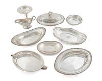 A Group of American Silver and Silverplate Table Articles