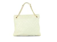 Chanel White Matelassé Tote