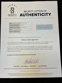 A Michael Jordan Signed Autograph 1998 NBA Finals Last Shot Signed Autograph Display (Beckett Authentication Services Letter),