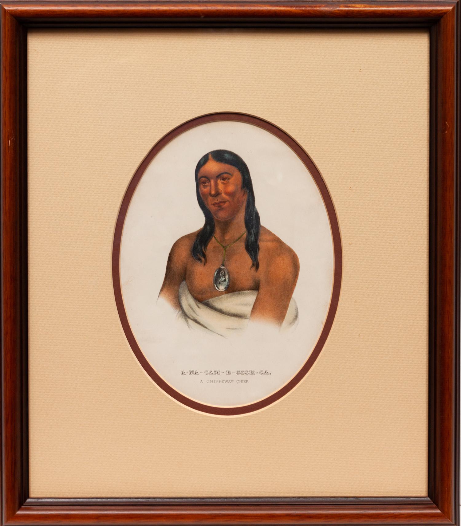 Nine Portraits, from Indian Tribes of North America , 1836-1838