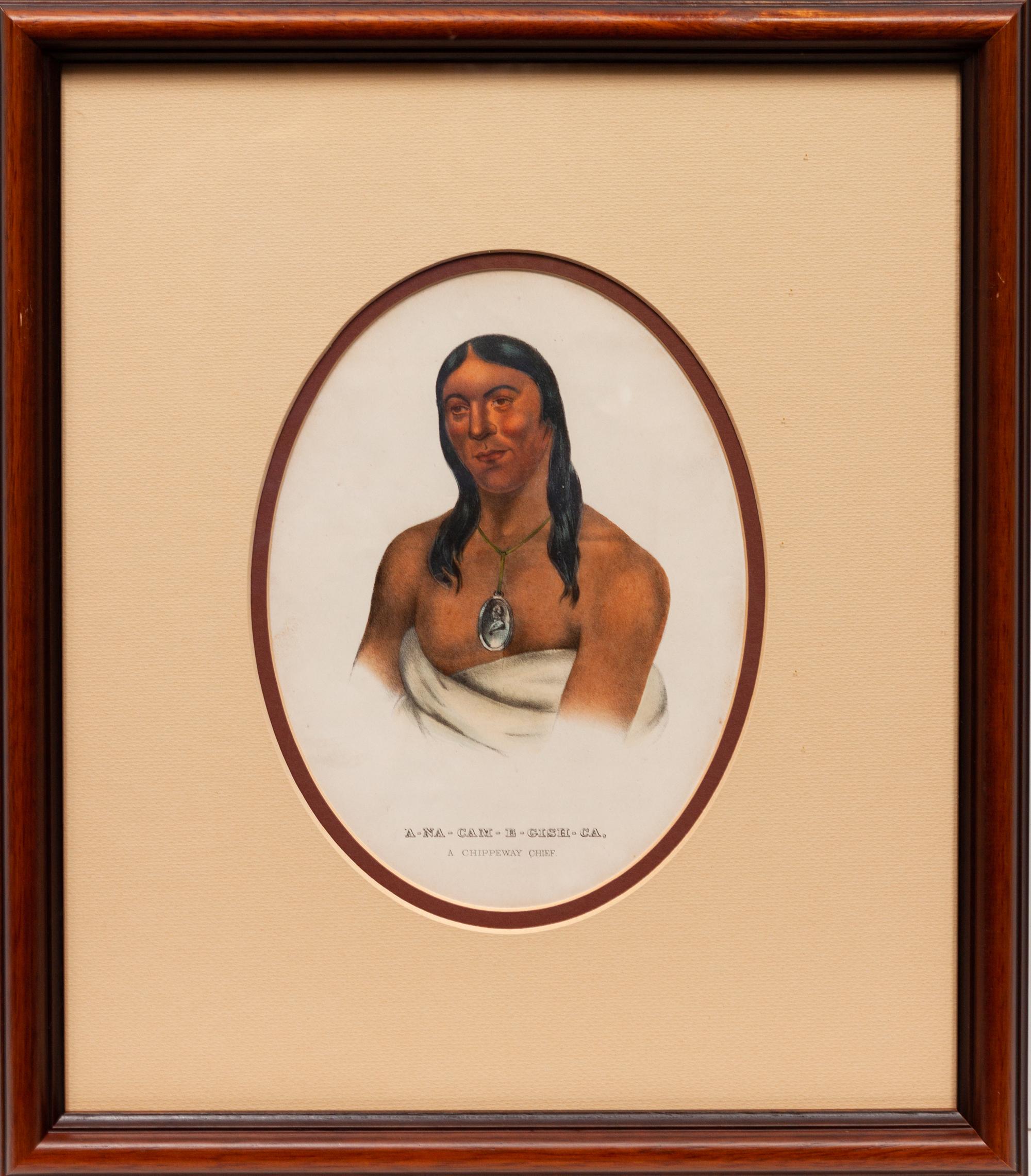 Nine Portraits, from Indian Tribes of North America , 1836-1838
