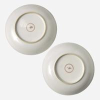 A pair of Chinese porcelain "Fish" dishes 游魚盤一對