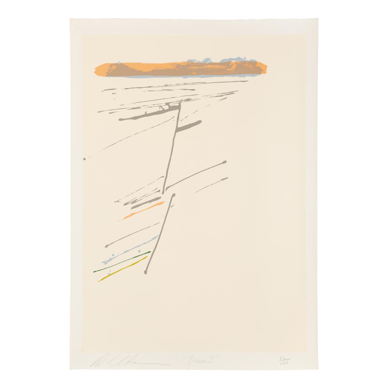 Dan Christensen (American, 1942-2007) — Jivaro I, Jivaro II, MicMac I, and MicMac II (four works)