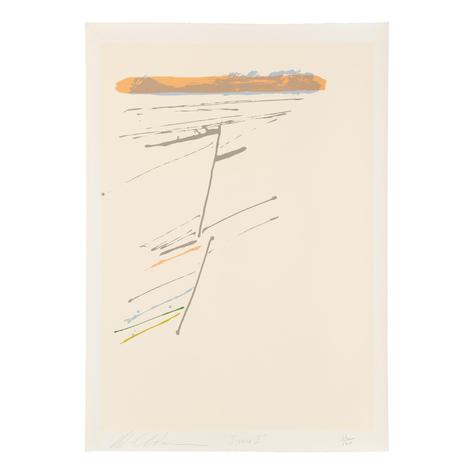 Dan Christensen (American, 1942-2007) — Jivaro I, Jivaro II, MicMac I, and MicMac II (four works)