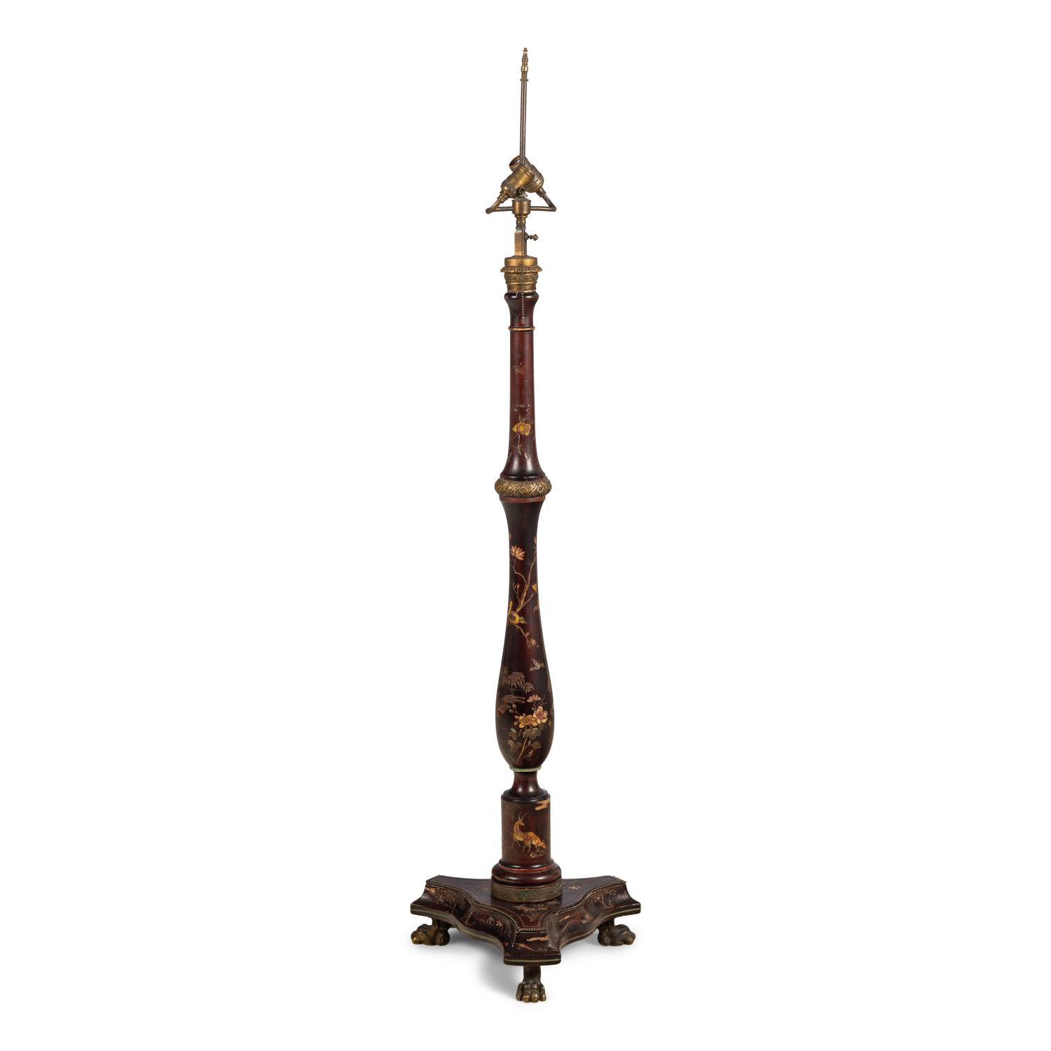 A Lacquer Floor Lamp