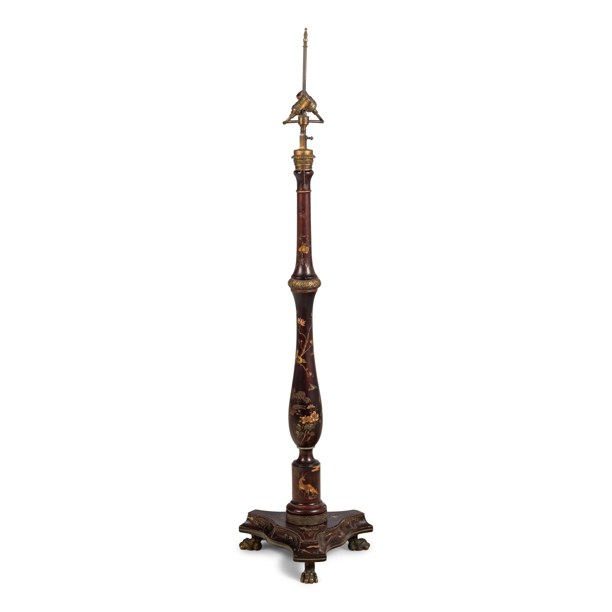 A Lacquer Floor Lamp