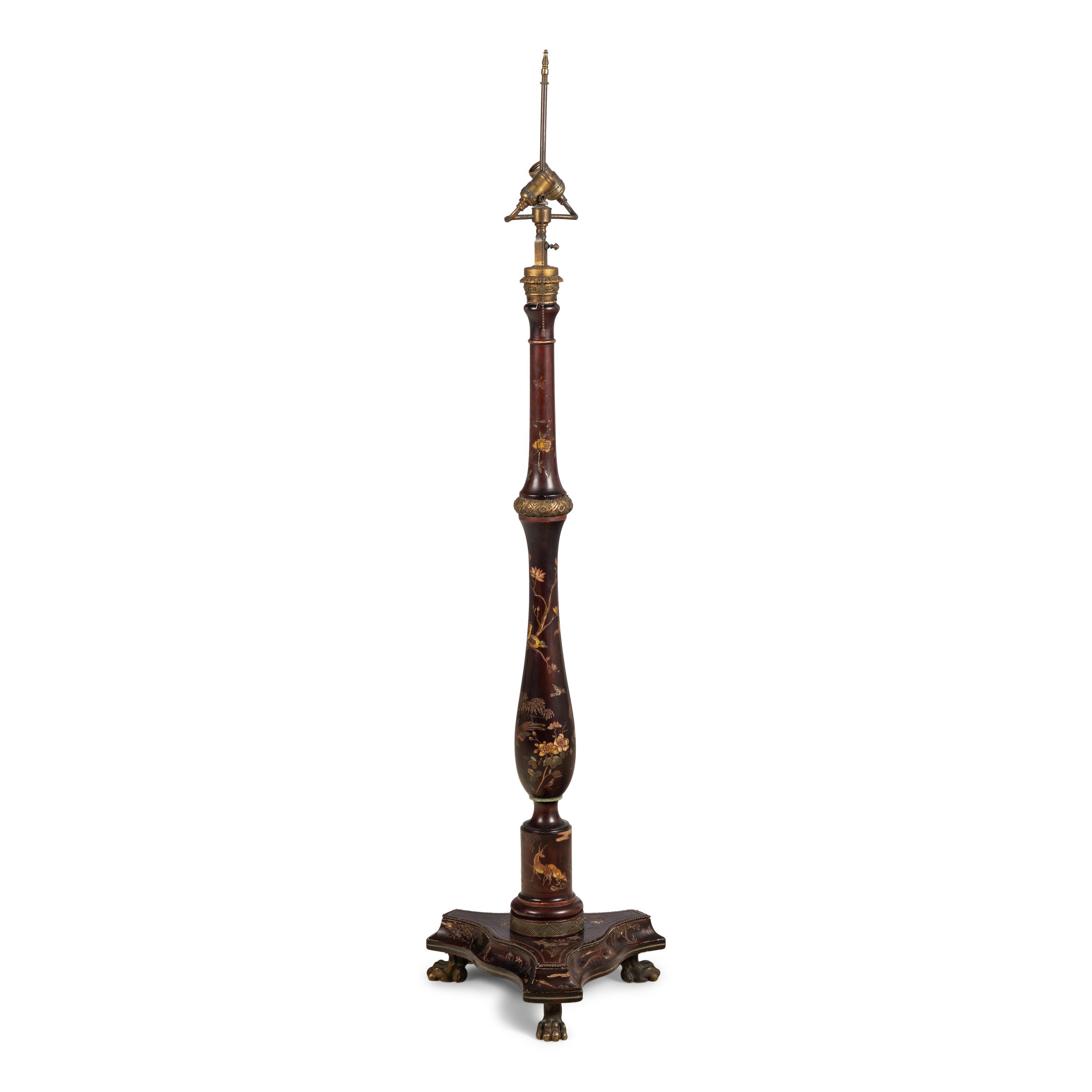 A Lacquer Floor Lamp