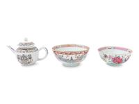 Three Chinese Export Porcelain Wares