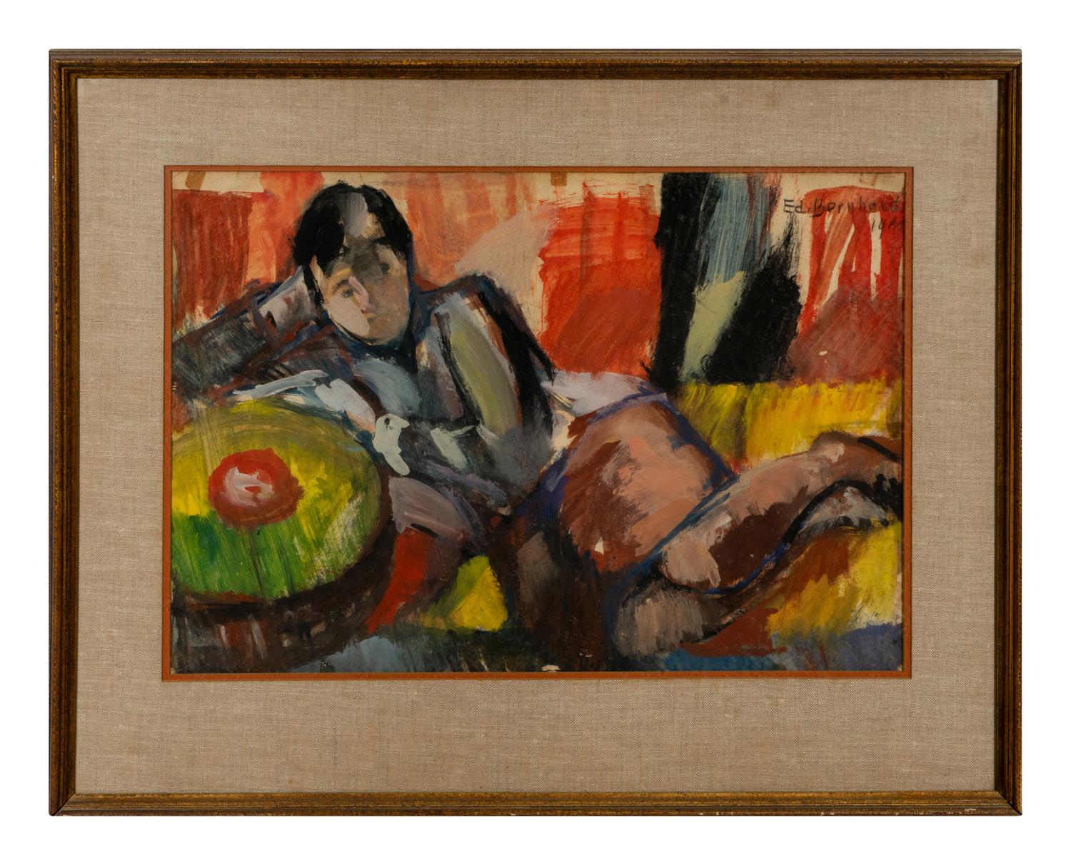 Figures in Interior and Still Lifes (five works)