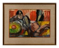 Figures in Interior and Still Lifes (five works)