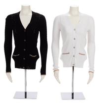 Two Chanel Matching Knit Cardigans, 2000's