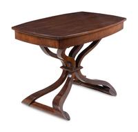 A Contemporary Walnut Center Table