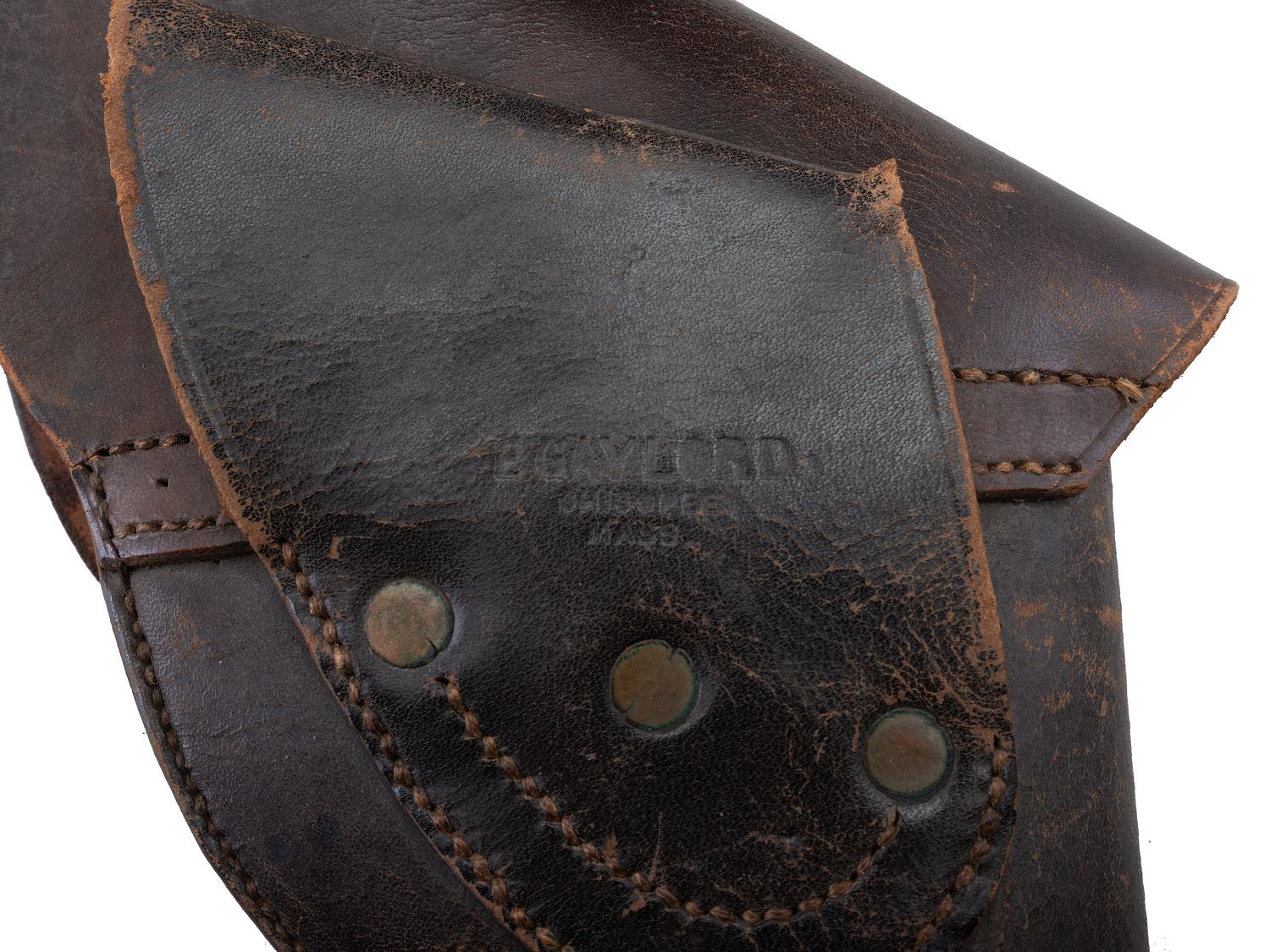 [CIVIL WAR]. Colt dragoon flap holster. Manufactured by E. Gaylord, Chicopee, MA.
