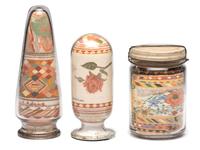 A Collection of John A. Adams Sand Art Bottles, Along with Custom Box and Unused Bottle