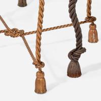 Decorator Assembled "Twisted-Rope" Gilt-Iron Patio Suite, Italy, second half 20th century