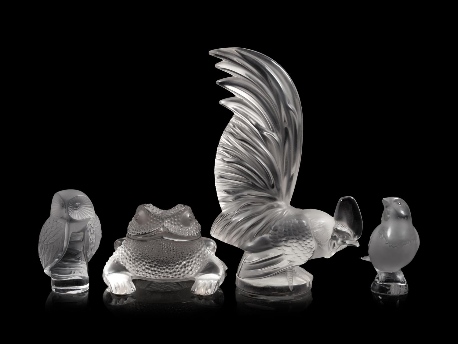 Four Lalique Sculptures