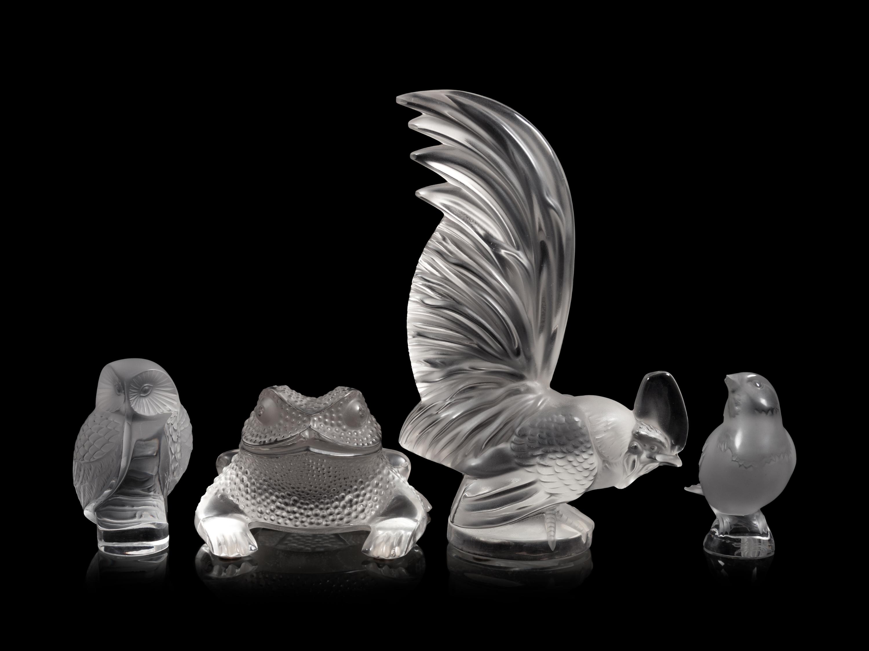 Four Lalique Sculptures