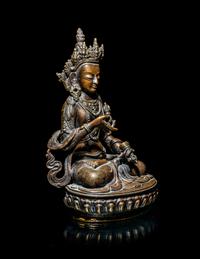 Two Bronze Figures of Bodhisattva