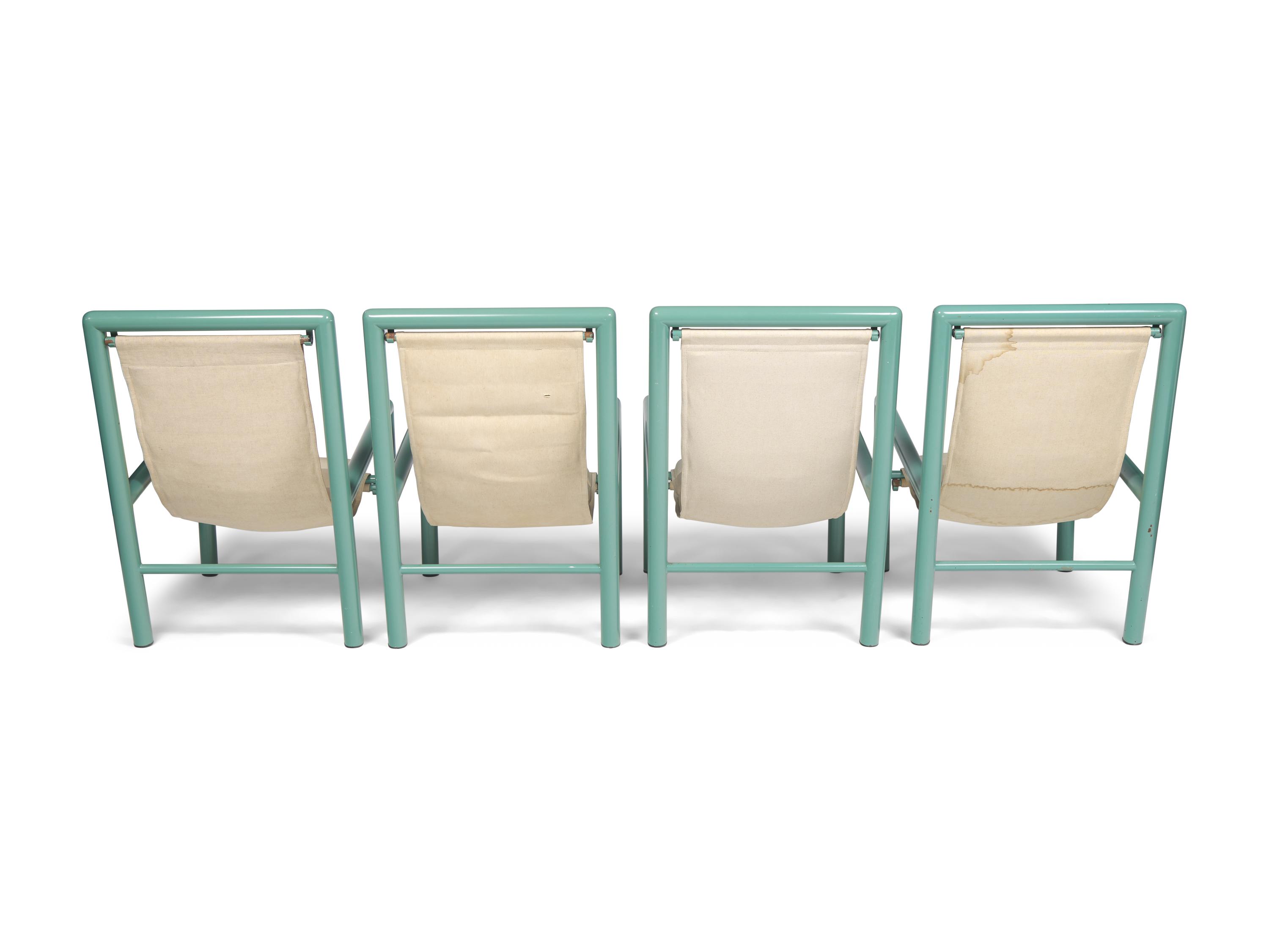 A Set of Four Robert Mallet-Stevens Deck Chairs