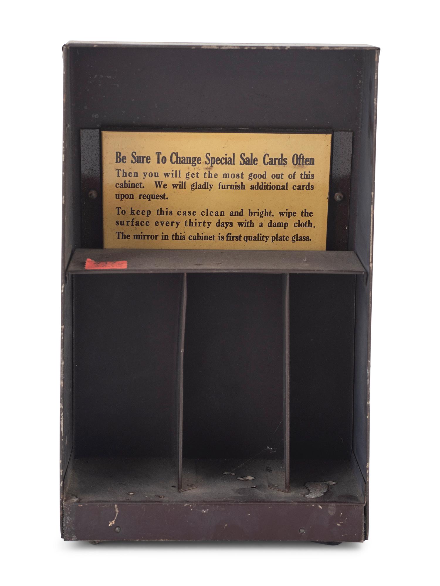 A Group of Eleven Advertising Plaques, Boxes, Jars and Pamphlets