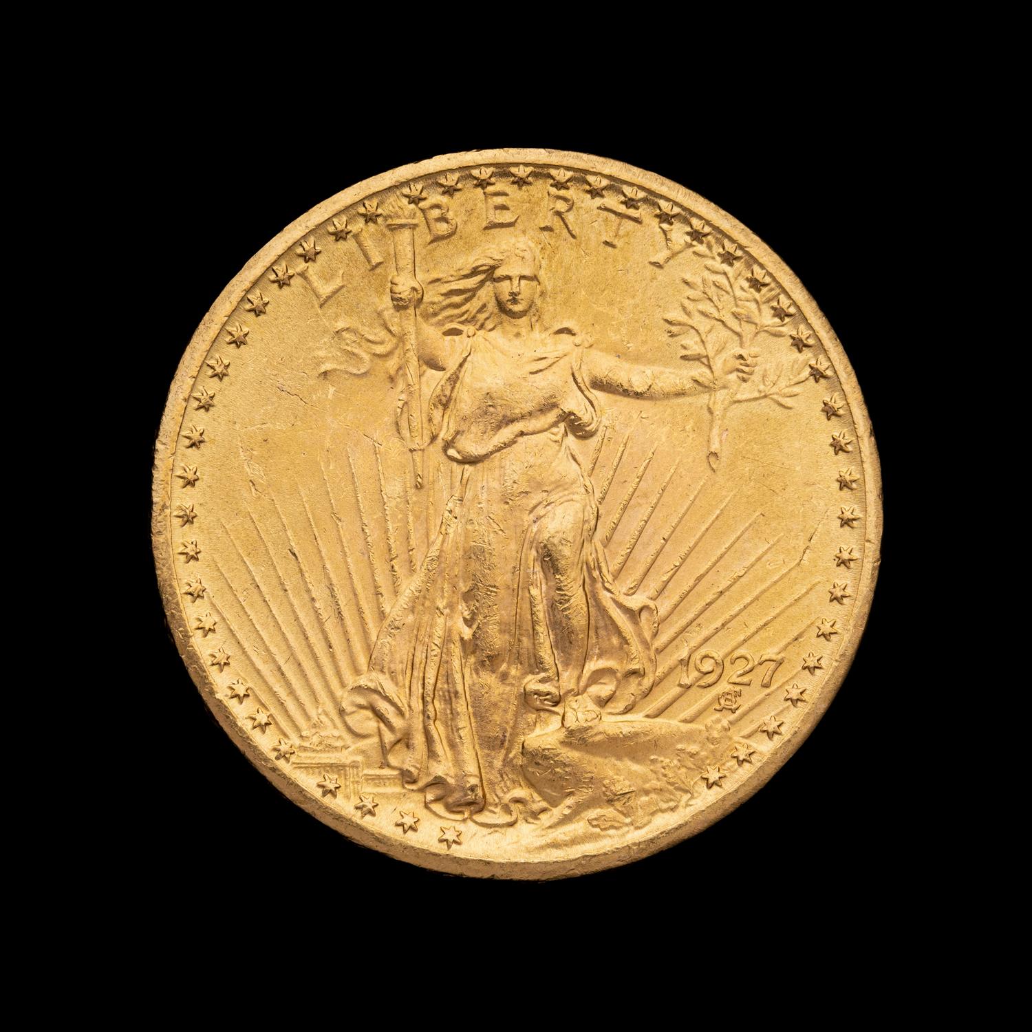 A 1927 Saint-Gaudens $20 Gold Coin